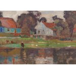 Czeslaw Rzepinski (1905 Strusow near Trembowla - 1995 Krakow), "A Gray Day in Bronowice," 1952
