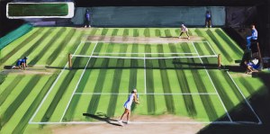 Marcin Kedzierski, Iga on the grass, 2025