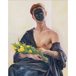 Szczepan Zalewski, Autoportret w masce, 2025