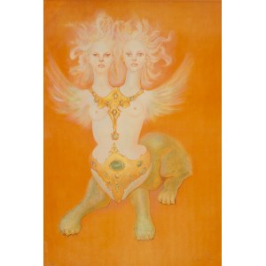 Leonor Fini (1918 Buenos Aires - 1996 Paryż), Dwugłowy sfinks (Sphinx à deux têtes)