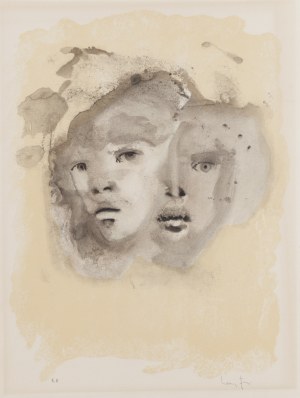 Leonor Fini (1918 Buenos Aires - 1996 Paris), Portrait double (Portrait double), circa 1970/1979
