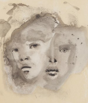 Leonor Fini (1918 Buenos Aires - 1996 Paris), Portrait double (Portrait double), circa 1970/1979