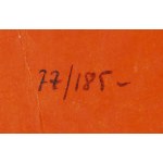 Leonor Fini (1918 Buenos Aires - 1996 Paris), Porträt aus dem Rot (Portrait émergeant du rouge), ca. 1970/1979