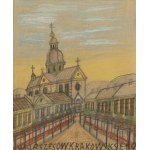 Nikifor Krynicki (1895 Krynica - 1968 Folusz), View of the church