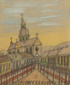 Nikifor Krynicki (1895 Krynica - 1968 Folusz), View of the church