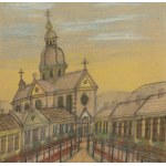 Nikifor Krynicki (1895 Krynica - 1968 Folusz), Widok na kościół