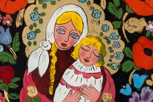 Ewa Chmielnicka-Bujak, Madonna and Child, 1988