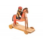 Rider on horseback, folk toy, 1967