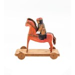 Rider on horseback, folk toy, 1967