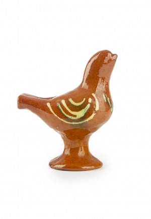 Wladyslawa Prucnal (b. 1935, Medynia Glogowska), Vessel flute (whistle) in the form of a hen