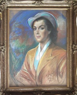 Jozef Kidon(1890-1968),Portrait of a woman,1950