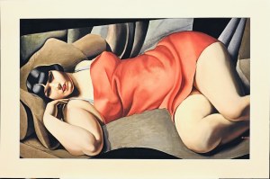 Tamara LEMPICKA (1898-1980), La tunique rose, ( The pink tunic) 1927