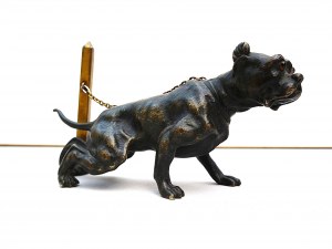 Workshop of Alphonse Giroux(1799-1881), sculpture of Staffordshire bull terrir dog