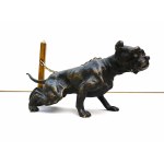Pracownia Alphonse'a Giroux(1799-1881), rzeźba psa Staffordshire bull terrir