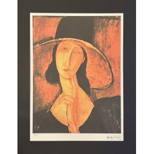 Amedeo Modigliani (1884 - 1920), Dama (Jeanne Hebuterne) w kapeluszu (1918)