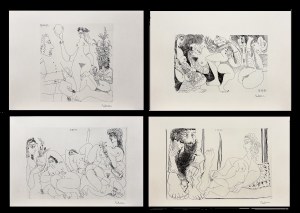 Pablo Picasso ( 1881-1973) set of 4 lithographs from the series 
