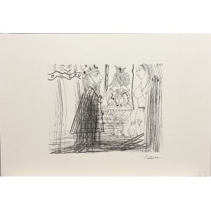 Pablo Picasso ( 1881-1973) „Kochanka dla króla” z cyklu „347”