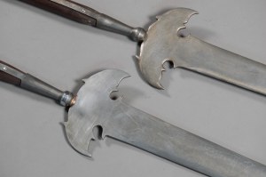 A pair of combat partisans, 18th century.