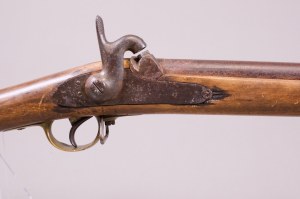 Rifle with cap lock, France 19th century.