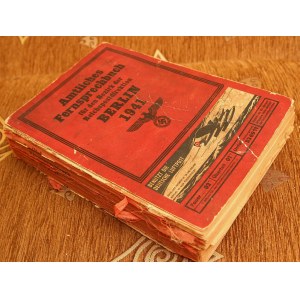German Telephone Book Amtliches Fernsprechbuch Berlin 1941
