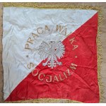 Impressive propaganda banner of the communist People