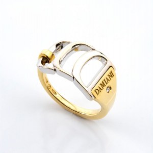 DAMIANI, Gold diamond ring