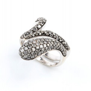 DADA ARRIGONI, Diamond gold snake ring