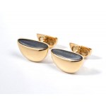 VHERNIER, Black jasper gold cufflinks