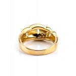 CARTIER, Gold diamond band ring