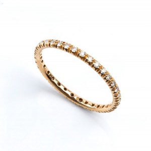 Eternity diamond gold ring