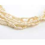 Freshwater pearl gold necklace
