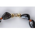 Mother of pearl and Mediterranean coral necklace