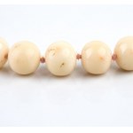 Coral necklace with gold firmness
