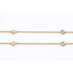 Gold diamond necklace