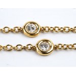 Gold diamond necklace