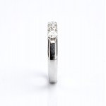 Gold diamond veretta ring