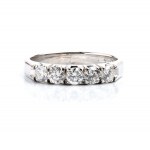 Gold diamond veretta ring