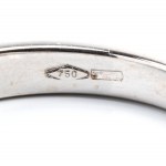 Gold diamond veretta ring