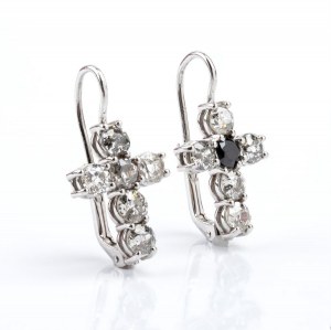 Gold diamonds earrings