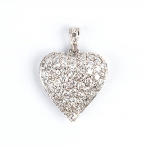 Gold diamond pendant