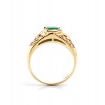 Diamond gold band ring