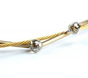 Gold diamond necklace
