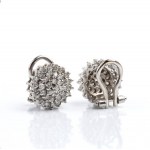 Gold diamond earrings and necklace