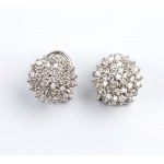 Gold diamond earrings and necklace