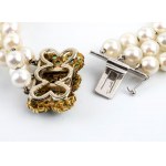 God diamond silver pearl bracelet