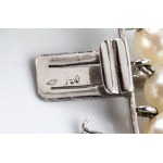 God diamond silver pearl bracelet