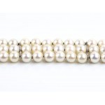 God diamond silver pearl bracelet