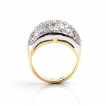 Diamond gold band ring