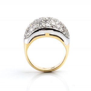 Diamond gold band ring