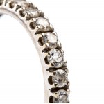 Diamond glass pastes eternity ring